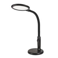 TCP 18 watt 120 volt Black 4000K Adjustable Neck LED Solistic Desk Lamp