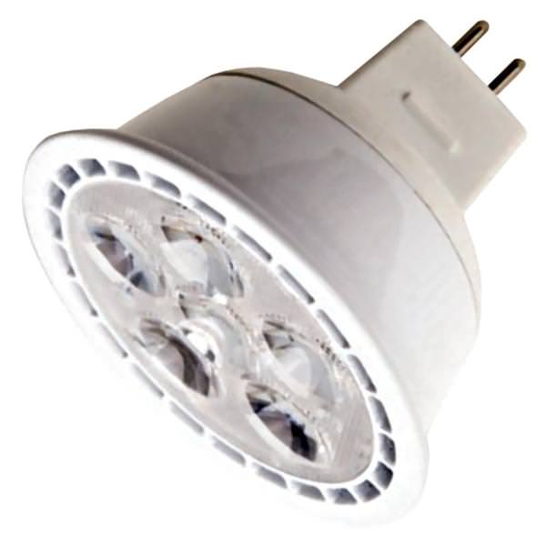 6.5 watt 12 volt MR16 Bi-Pin Base 3000K Natural White Dimmable LED