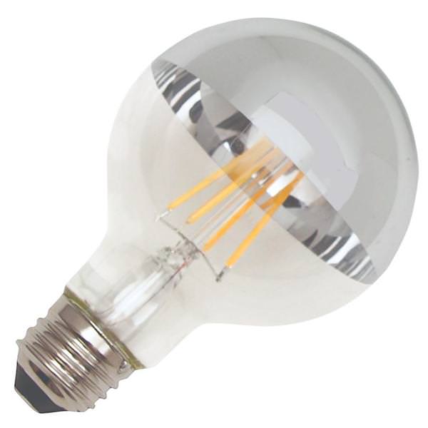 4 watt 120 volt G25 Medium Screw Base 2700K Warm White Dimmable LED