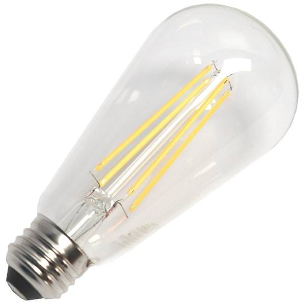 8 watt 120 volt 2700K ST19 Medium Screw Base 2700K Warm White Dimmable LED