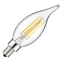 TCP 4 watt 120 volt F11 Medium Screw Base 1800K Warm White Glass Dimmable LED