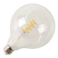 TCP 5 watt 120 volt G40 Medium Screw Base 1800K Warm White Spiral Glass Dimmable LED