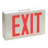 TCP 2 watt 120/277 volt White / Red Universal Mount Exit Light LED