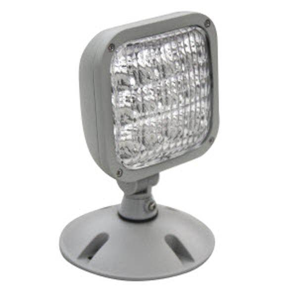 5" Single Remote Head Black LED Emergency Light