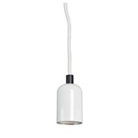 TCP 1 Light Medium Screw Base White Pendant Light Fixture