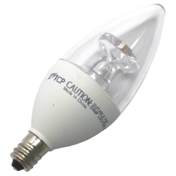 5 watt 120 volt B11 Candelabra Screw Base 2700K Warm White LED Dimmable