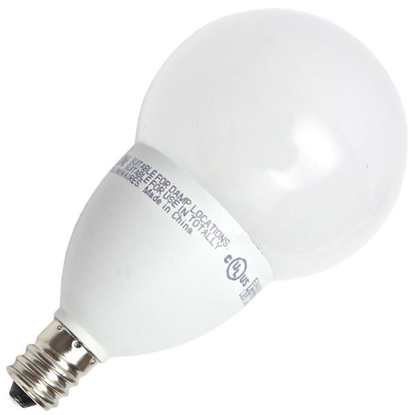5 watt 120 volt G16 Candelabra Screw Base 2700K Warm White Dimmable LED
