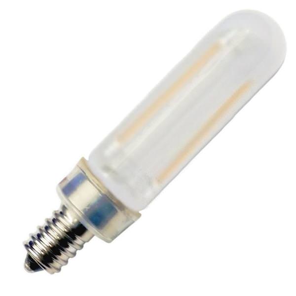 3 watt 120 volt T6 Candelabra Screw Base 2400K Warm White Sandblast LED