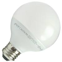 TCP 5 watt 120 volt G25 Medium Screw Base 2700K Warm White Dimmable LED