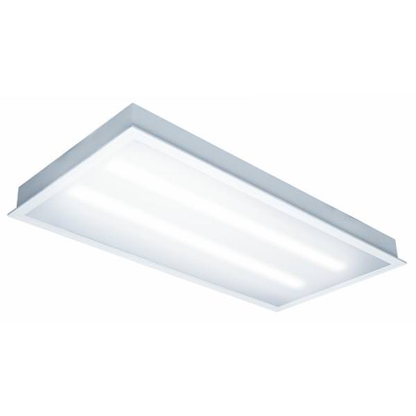 2' x 4' 45 watt 120 volt 3500K Neutral White Dimming LED Troffer Fixture with Prismatic Lens