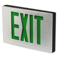 TCP 4.4 watt 120/277 volt White / Green Double Face Exit Light LED