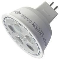 TCP 7 watt 12 volt MR16 Bi-Pin Base 3000K Natural White Dimmable Flood LED