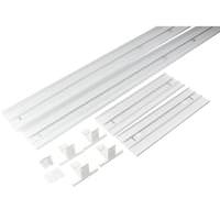 TCP 1' x 4' White Aluminum Frame Surface Mounting Kit