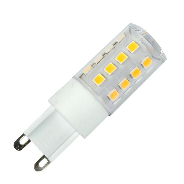 4 watt 120 volt G9 Double Loop Base 3000K Natural White Dimmable LED