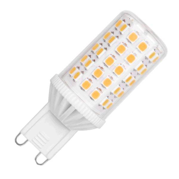 5 watt 120 volt G9 Double Loop Base 3000K Natural White Dimmable LED