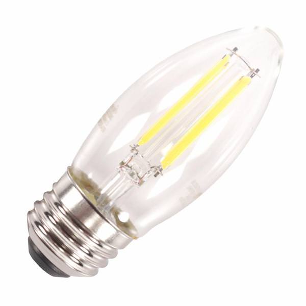 3 watt 120 volt B11 Medium Screw Base 2700K Warm White Frosted Dimmable LED