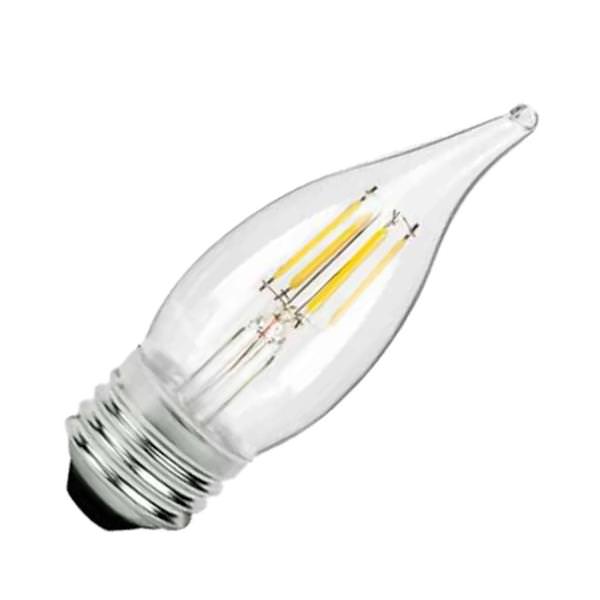 3 watt 120 volt F11 Medium Screw Base 5000K Daylight Clear Dimmable LED