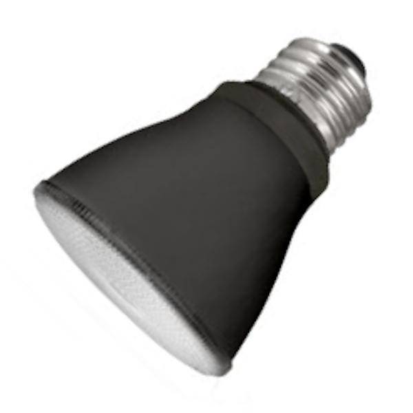 7 watt 120 volt PAR20 Medium Screw Base 4000K Cool White Black Finish Dimmable Flood LED