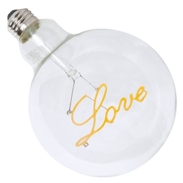 1 watt 120 volt G40 Medium Screw Base Dimmable Home Shape Filament LED