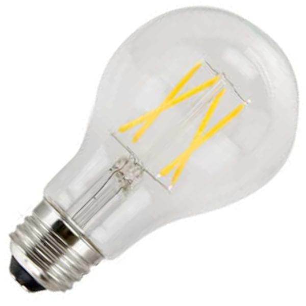 4.5 watt 120 volt A19 Medium Screw Base 2400K Warm White Clear Dimmable LED