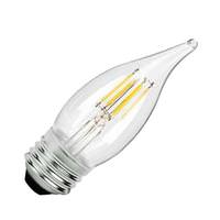 TCP 4 watt 120 volt F11 Medium Screw Base 2700K Warm White Clear Dimmable LED