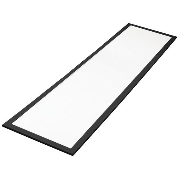 1' x 4' 38 watt 120/277 volt CCT Selectable Black Frame Dimmable LED Flat Panel