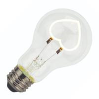 TCP 0.3 watt 120 volt A19 Medium Screw Base Dimmable Heart Shape Filament LED