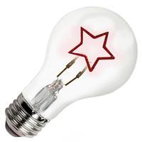TCP 0.3 watt 120 volt A19 Medium Screw Base Dimmable Star Shape Filament LED