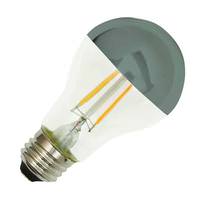 TCP 8 watt 120 volt A19 Medium Screw Base 2700K Warm White Silver Bowl LED Light Bulb