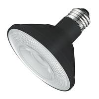 TCP 10 watt 120 volt PAR30 Medium Screw Base 2700K Warm White Black Dimmable Smooth Flood LED