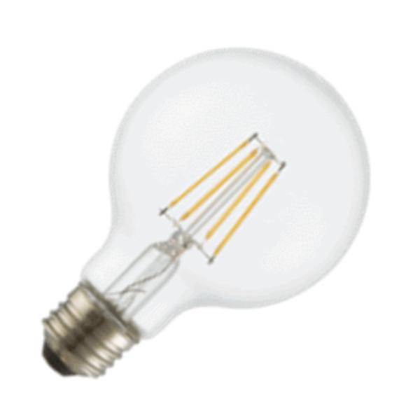 5 watt 120 volt G25 Medium Screw Base 5000K Daylight Clear Glass Dimmable LED