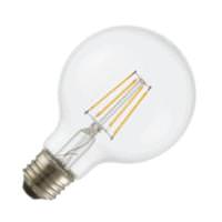 TCP 5 watt 120 volt G25 Medium Screw Base 5000K Daylight Clear Glass Dimmable LED