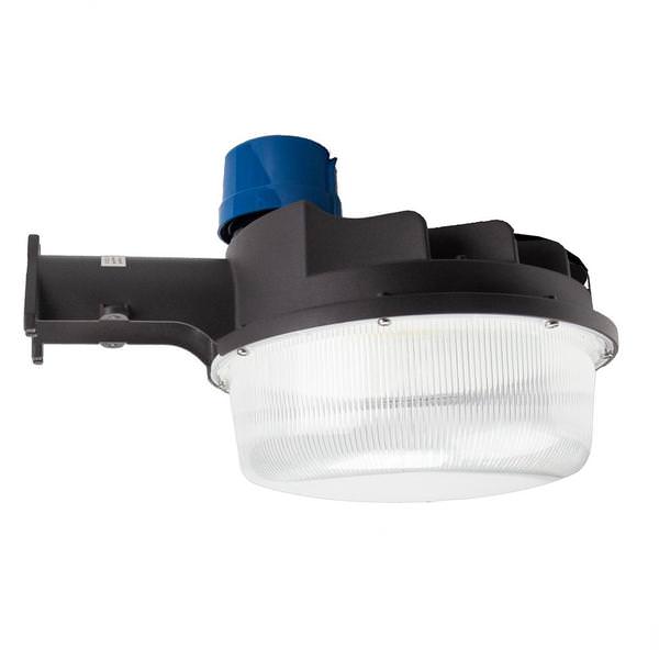 60 watt 120/277 volt 4000K Cool White Bronze Photocell Dimmable LED Barn Light