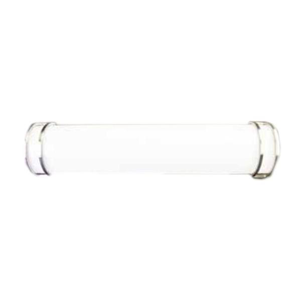 25 watt 120 volt CCT Selectable Brushed Nickel Frosted Glass Cylinder Vanity Light