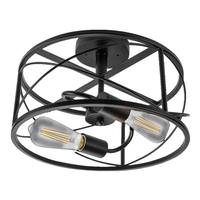 TCP 14" 10 watt 120 volt 2700K Warm White Round Matte Black Dimmable LED Ceiling Light