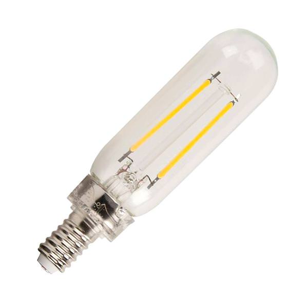 3 watt 120 volt T6 Candelabra Screw Base 2400K Warm White Dimmable LED