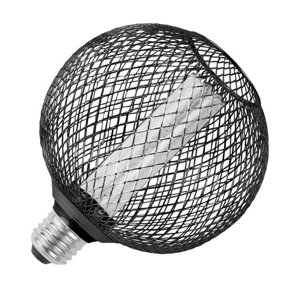 3.5 watt 120 volt Medium Screw Base 3000K Dimmable Round Black Mesh Pillar LED