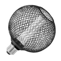 TCP 3.5 watt 120 volt Medium Screw Base 3000K Dimmable Round Black Mesh Pillar LED