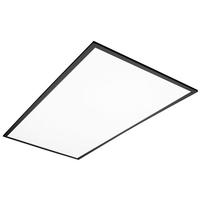 TCP 2' x 4' 46 watt 120/277 volt 2700K Warm White Black Trim Dimmable LED Flat Panel