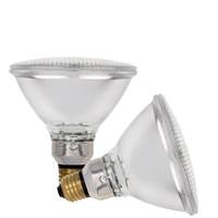 Satco 60 watt 120 volt PAR38 Medium Screw Skirted Base 3000K Natural White Clear Flood (2 pack)
