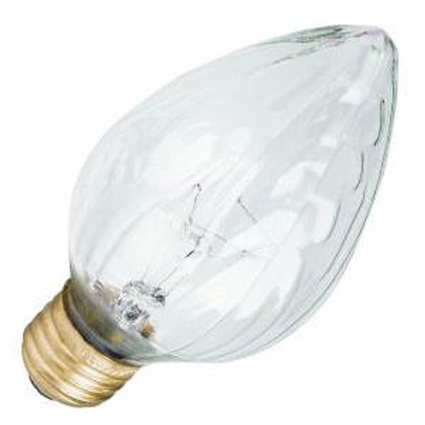 100 watt 120 volt F20 Medium Screw Base Long Life Clear
