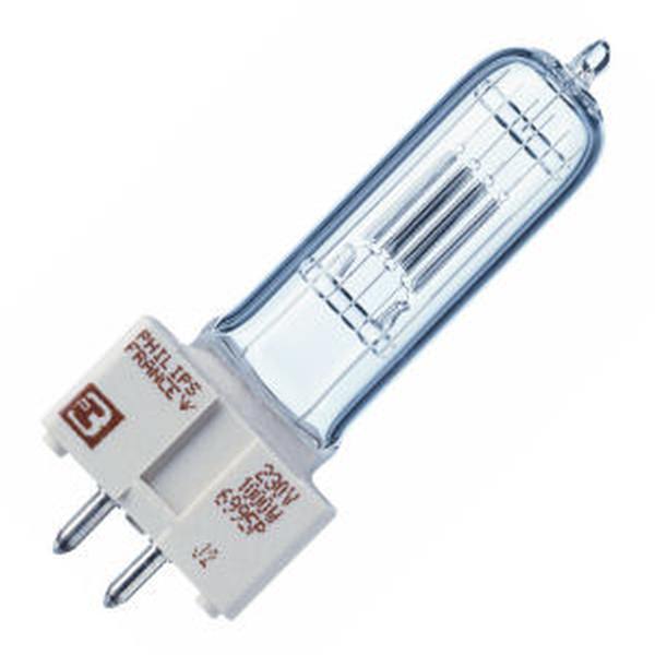 1,000 watt 230 volt Bi-Pin Base 3,200K