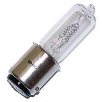 GE 250 watt 120 volt T4 Double Contact Bayonet Base Warm White Clear