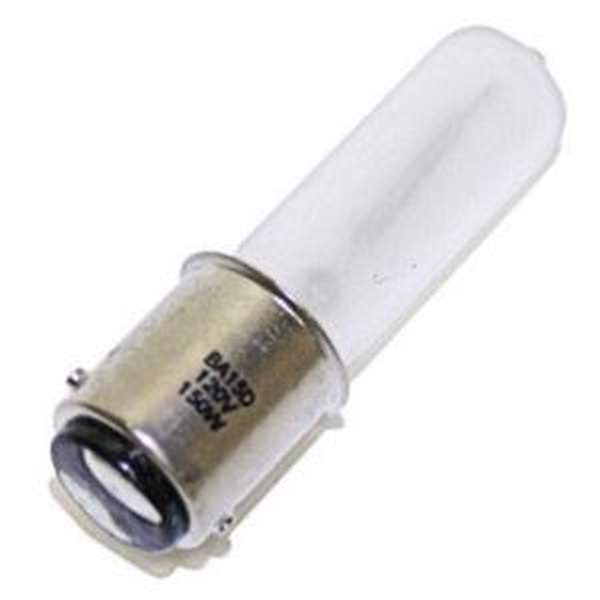 500 watt 120 volt T4 Double Contact Bayonet Base Warm White 2950K Frosted