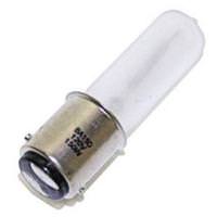 GE 500 watt 120 volt T4 Double Contact Bayonet Base Warm White 2950K Frosted