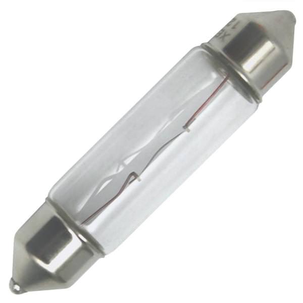 5 watt 12 volt T3.25 Festoon Base 2800K Warm White Clear Xelogen