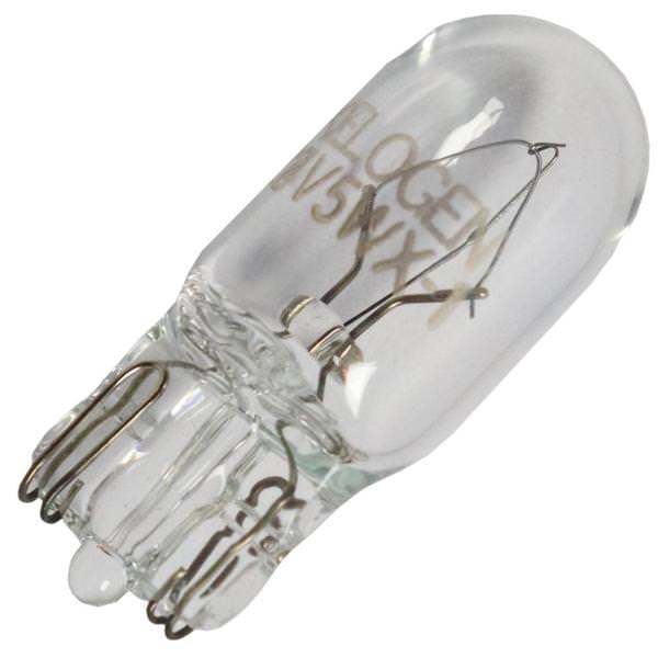 5 watt 24 volt T3.25 Wedge Base 2800K Warm White Clear Xelogen