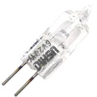 Ushio 20 watt 6 volt T3 Bi-Pin Base 3200K Natural White #FHE/ESB