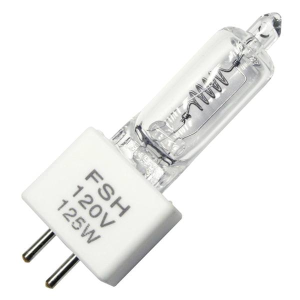 125 watt 120 volt T3.5 Bi-Pin Base 3200K Natural White #FSH