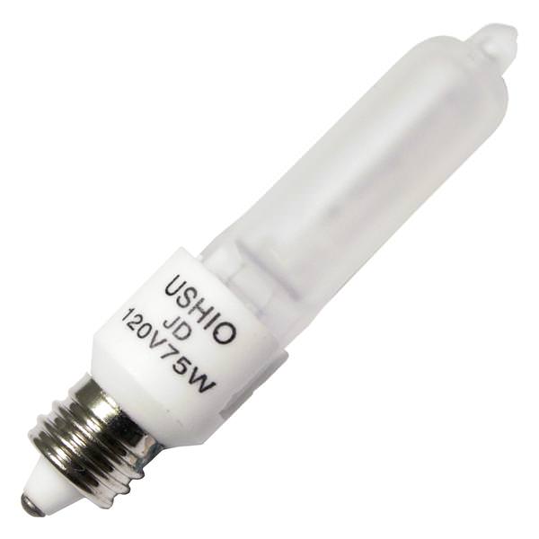 75 watt 120 volt T4 Miniature Candelabra Screw Base 2800K Warm White